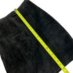 Vintage Cayenne black suede leather skirt Size 8 Photo 7
