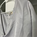 Show Me Your Mumu Rome Twist Gown Maxi Dress Silver Luxe Satin Photo 3