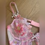 For Love & Lemons NWT Pink Floral Lace Bra Spring Summer 2022 Collection Photo 1