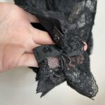 Avid Love Black Lingerie Bodysuit M Womens NWT Lace Surplice V Neck Sexy Size M Photo 2