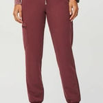 FIGS NWT High Waisted Zamora Jogger Scrub Pants - XXS - Dark Cherry Red Photo 0