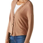 Michael Stars  Noah Cardigan with Stitching in Camel Size: S NWT Photo 0