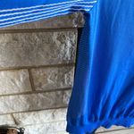 Nike  Dri-Fit Royal Blue White Women's Long Sleeve Top Small Photo 4