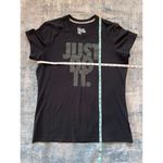 Nike  Black Just Do It Short Sleeve Tee Women's XL Photo 4