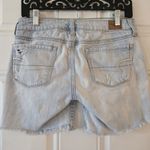 American Eagle  Cutoff Denim Shorts Women's 4 Low Rise Blue Jean Distressed Y2K Photo 2