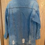 Roolee  oversized distressed jean jacket Photo 4