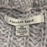 American Eagle Cropped CrewNeck Knit Sweater Gray Size XXS Photo 2