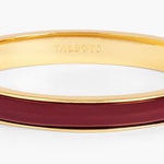 Talbots NWT Burgundy and Gold Cuff Bangle Bracelet Magnetic Closure Classic J6 Photo 0