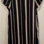Reformation  Elton Striped Black Cream Mini Dress Photo 4