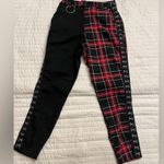 Hot Topic black and red split plaid pants Photo 4