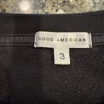 Good American Aquarius Zodiac Sweatshirt Size 3 (L) Black Graphic Crewneck NWOT Photo 1
