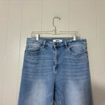 Mica Los Angeles Super High Rise Straight Leg Jeans Size 31 Loose Fit Blue Photo 3