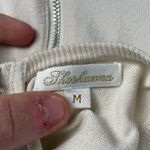 Shoshanna  Sleeveless‎ Exposed Back Zipper Silk Mini Dress in Cream Blue Size Med Photo 2