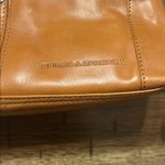 Spikes & Sparrow Tan Leather Shoulder Tote Bag Zipper Top Brown Photo 1