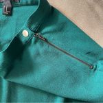 Forever 21  Mini Skater Skirt A-line Side Zip Size Medium Dark Green Teal Photo 2