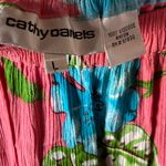 Cathy Daniels  Pink Skirt with Blue and Green Floral Design large Photo 1
