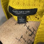 Andrew Marc MARC NEW YORK Vibrant Yellow Knitted Sweater Photo 6