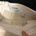 Aritzia NWT  White Vegan Leather Pleated Mini Skirt Photo 2