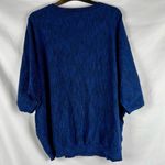 DKNY Blue Dolman Sleeve Sweater XXL Photo 2