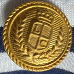 La Chine Knitwear by Galinda Wang Striped Blazer Jacket Gold Buttons Nautical 2X Blue Photo 6