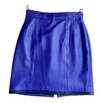 Italian Leather Skirt Size 8 Photo 0