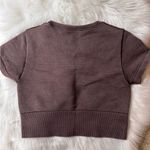 Aerie OFFLINE By Textured Seamless Cropped size M, Brown Photo 1