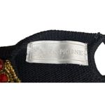 Evan Picone Vintage Womens Black Jeweled Embellished Beaded Sequin Sweater Sz M Photo 4