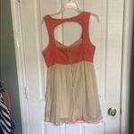 Flying Tomato  Coral and Cream Dress Photo 2