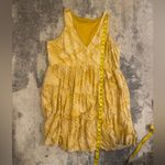 Sincerely Jules Yellow Patterned Mini Dress Size L Photo 4