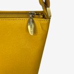 Burberrys Yellow Embossed Leather Bucket Shoulder Bag Vintage Nova Check Lining Photo 4