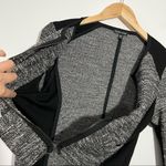 Eileen Fisher Collarless Ponte Tweed Zip Blazer Jacket Size Small Photo 7