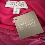 Badgley Mischka NEW Pull-on Bright Pink Midi Skirt Flowy American Glamour Small Photo 5