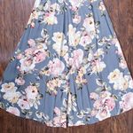 Privacy Please • Fillmore Dress maxi wrap grey Asphalt floral ruffle high low Photo 12