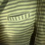 KAVU Green Striped Collared Long Sleeve Full Zip Knit Sweater Jacket Women Sz XL Photo 3