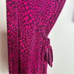 Diane Von Furstenberg Diane Von Futstenburg New Julian Two Wrap Dress in Dotted Snake Pink Photo 6