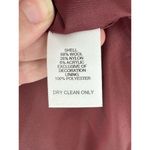 Talbots  Cranberry Red Checked Wood Blend Shirt‎ Jacket Shacket Size 16 Holiday Photo 4