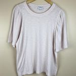 Evereve Women’s Pale Pink Puff Sleeve Casual Top Size M Photo 0