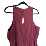 Banana Republic Jumpsuit Sleeveless Wide Leg Maroon Burgundy Women's Size XL Photo 5
