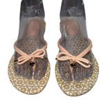 Kate Spade  Shoes Pale Pink & White‎ Mystic Bow Thong Sandals Size 8.5 Flip Flop Photo 0