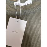 NEW Oak + Fort Women Green Ribbed Knit Short Sleeve Tank T Shirt Tee Top Size S Photo 2