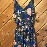 J for Justify Blue flower maxi dress with built in shorts romper Photo 3