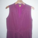 Eddie Bauer M Purple Pattern Drawstring Waist Sleeveless Lightweight Dress Photo 3