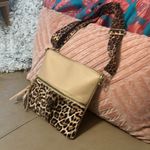 Leopard Print and Cream Crossbody Bag New Brown Photo 1