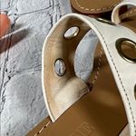 Mystique Boutique  White Tan Sandals with Gold Accents size 8 Photo 11