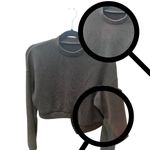 59. Green Crew Neck Cropped Sweater Soft Knit Pullover Size M Photo 1