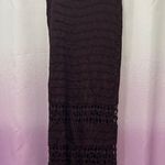 Chico's  Rich Brown Crochet Maxi Skirt Photo 0