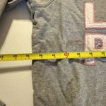 PINK - Victoria's Secret VTG RARE  "Love Pink" Grey Y2K Distressed Sweatshirt L Photo 5
