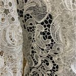 Baciano white‎ Lace Jacket Size Small. White Photo 6