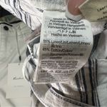 Madewell NWT Baltic Striped Paperbag High Rise Waist Linen Cotton Crop Pants Photo 12