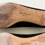 Salvatore Ferragamo Leather Low Heel Pumps Shoes Black Size 8.5 AAAA Narrow Photo 6